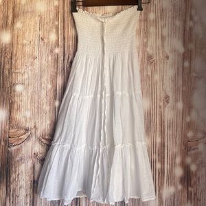 White halter dress